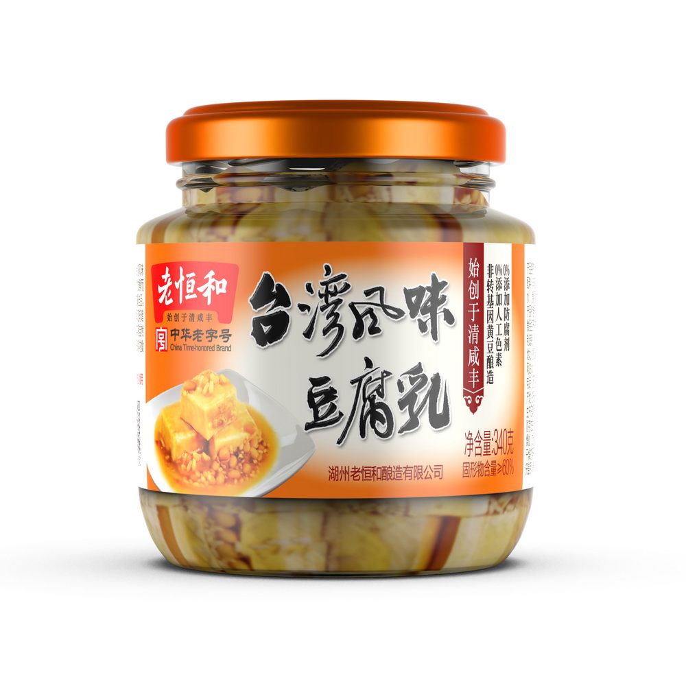Lao Heng He Fermented Bean Curd Taiwanese Style 340g