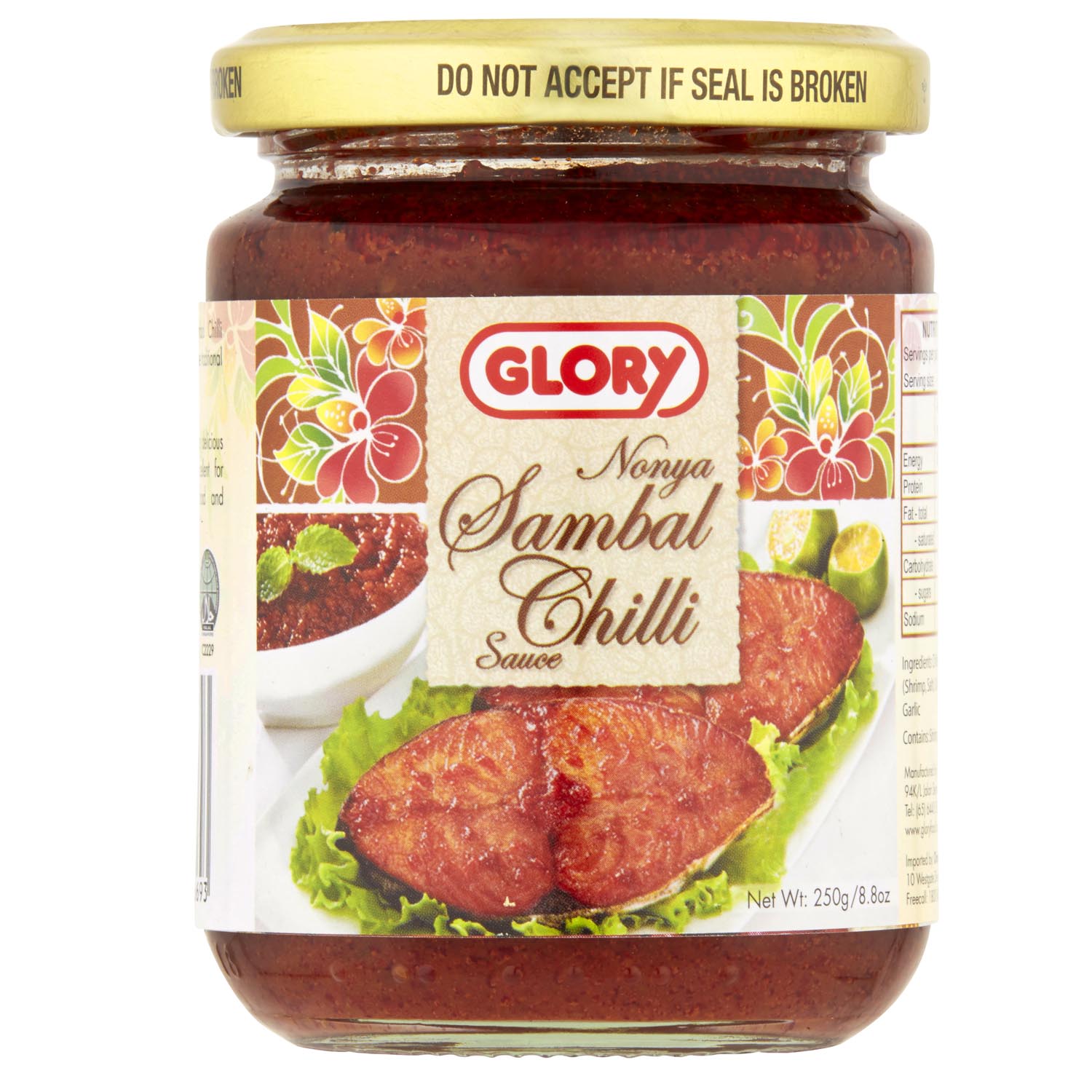 Glory Nonya Sambal Chilli Sauce 250g