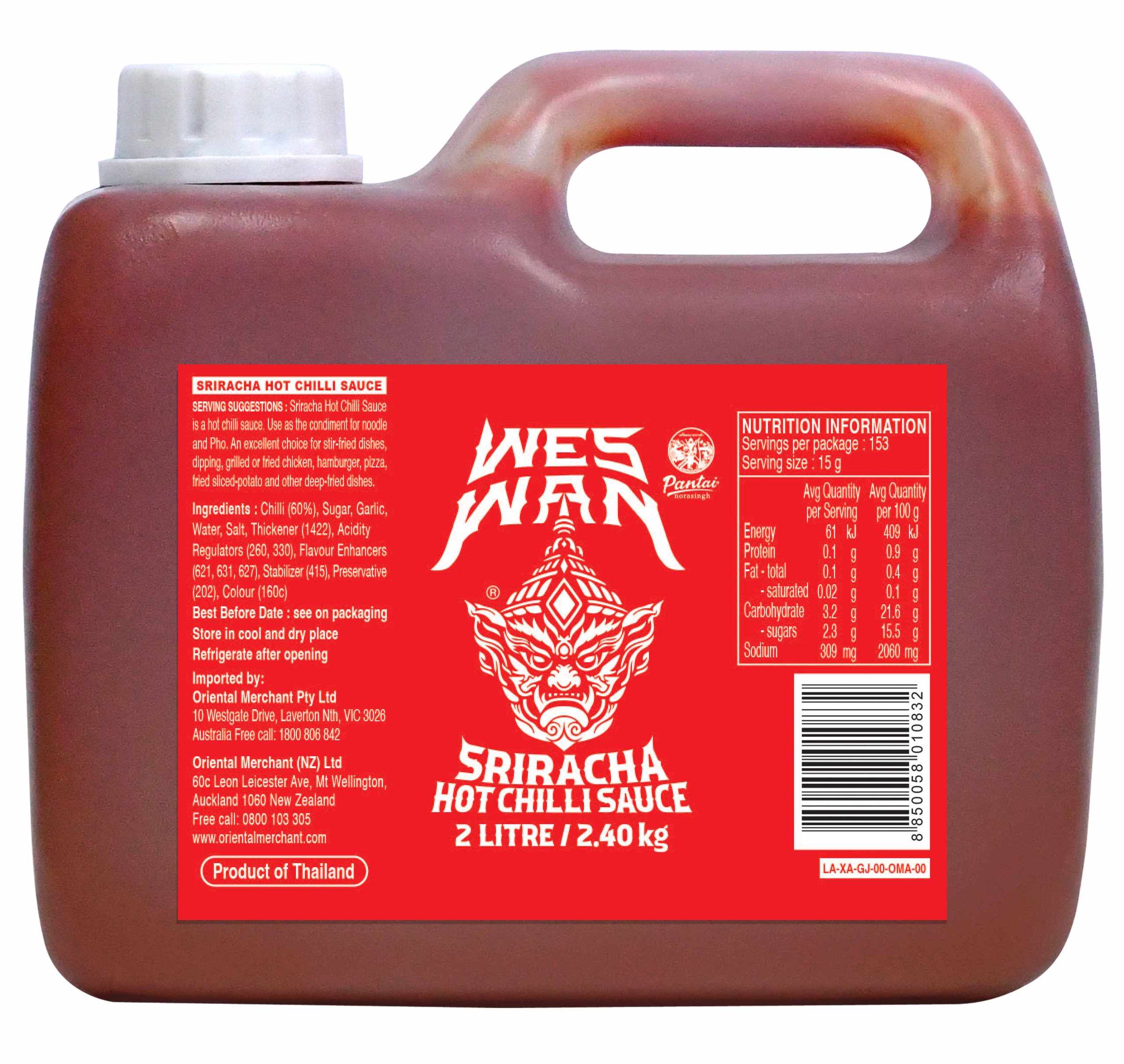 Pantai Weswan Sriracha Chili Sauce