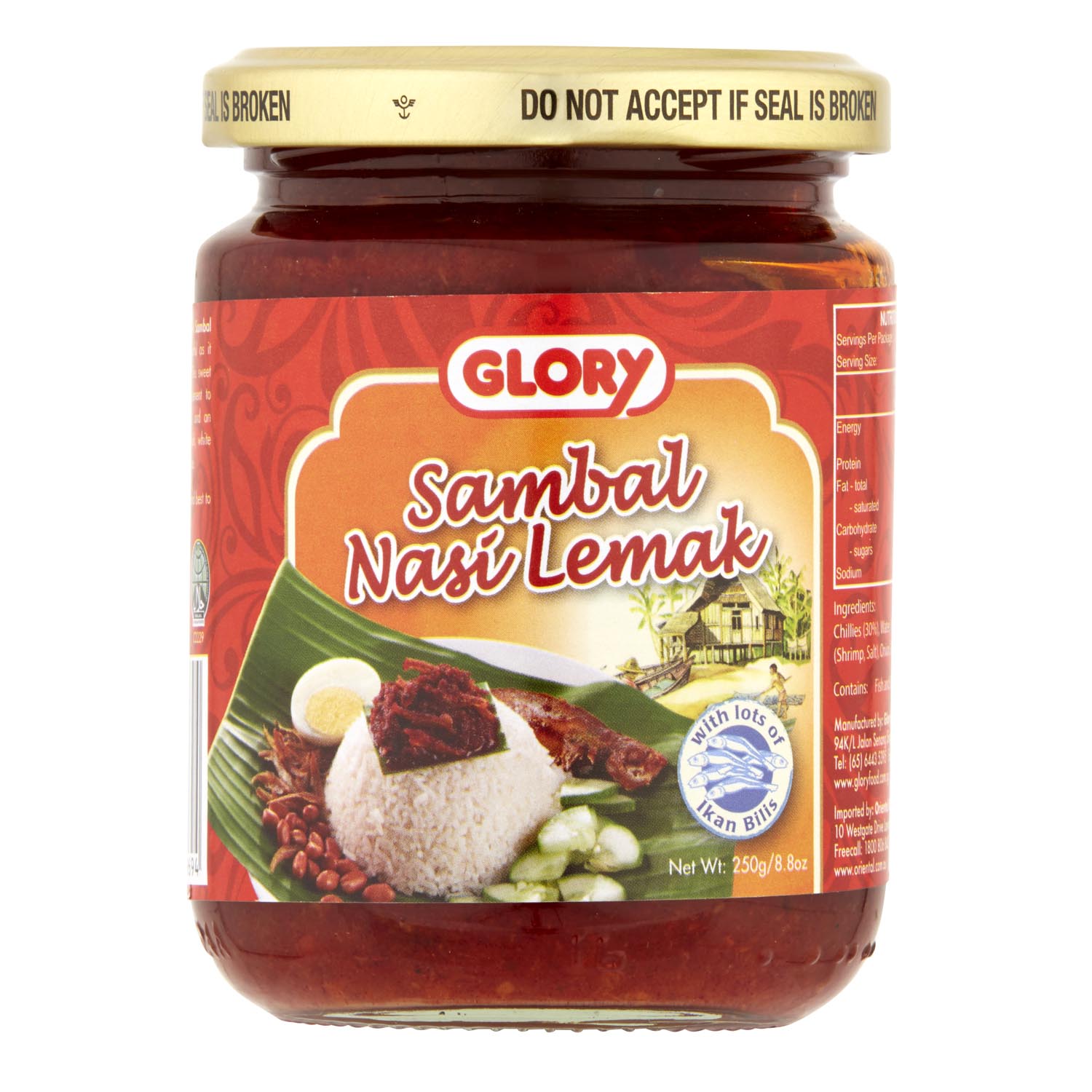 Glory Sambal Nasi Lemak 250g