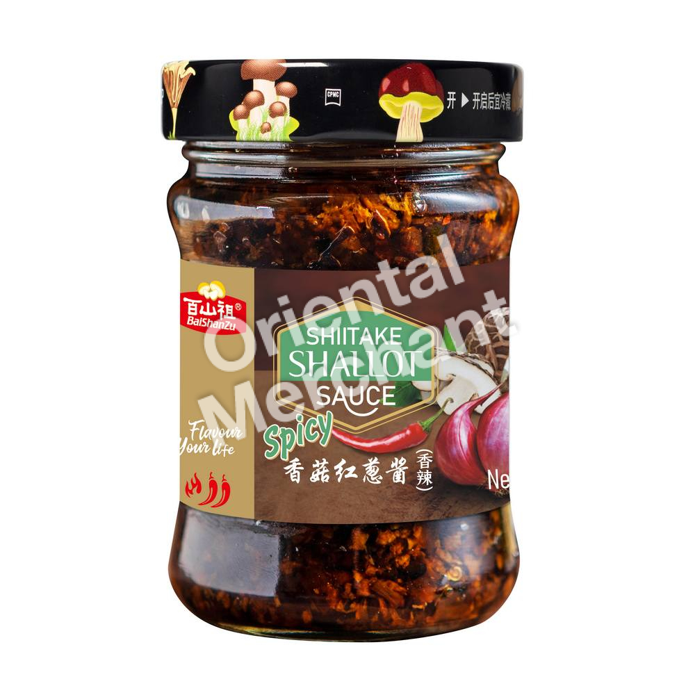 BaiShanZu Spicy Shiitake Shallot Sauce 210g