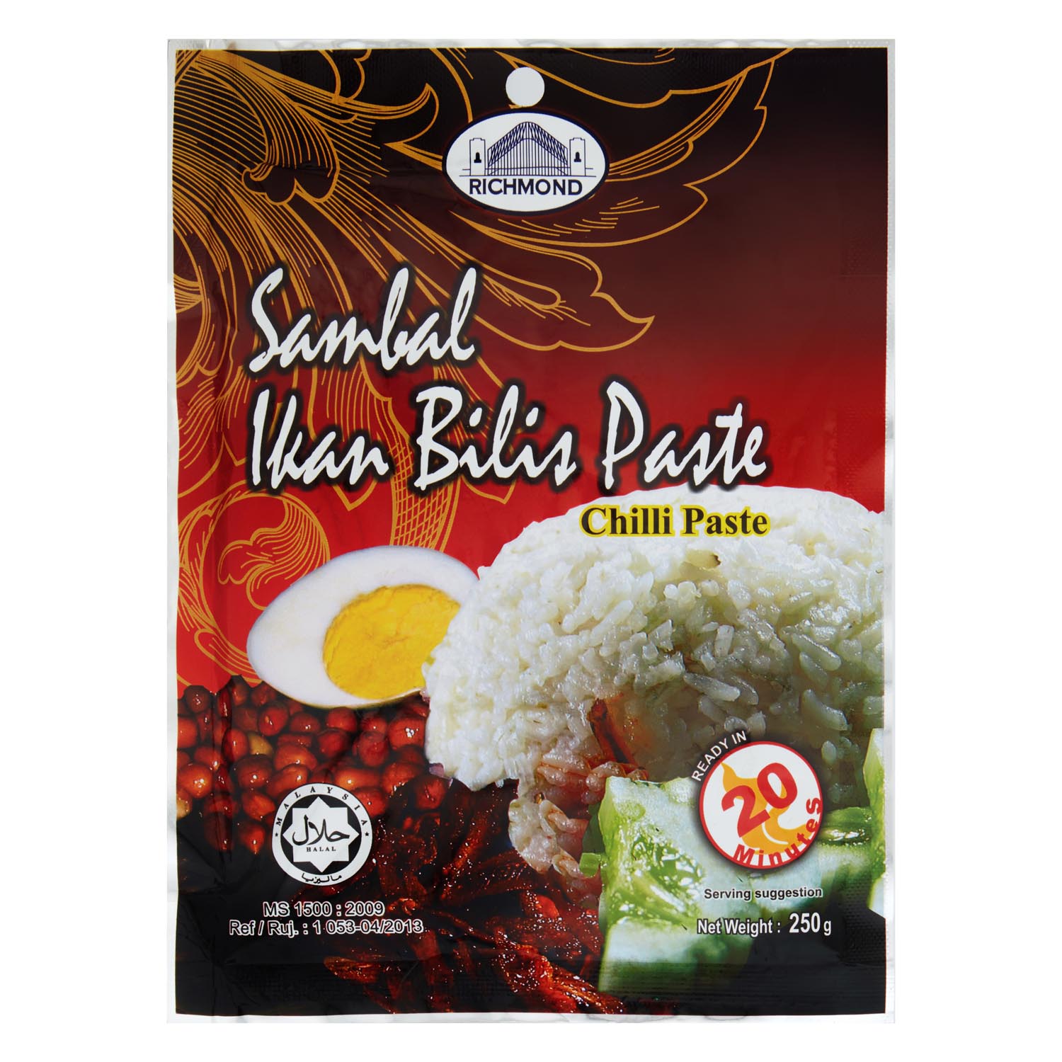 Richmond Sambal Ikan Bilis Paste Chilli Paste 250g