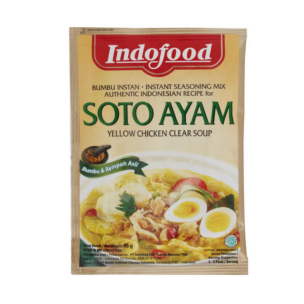 Indofood Instant Seasoning Mix for Soto Ayam 45g