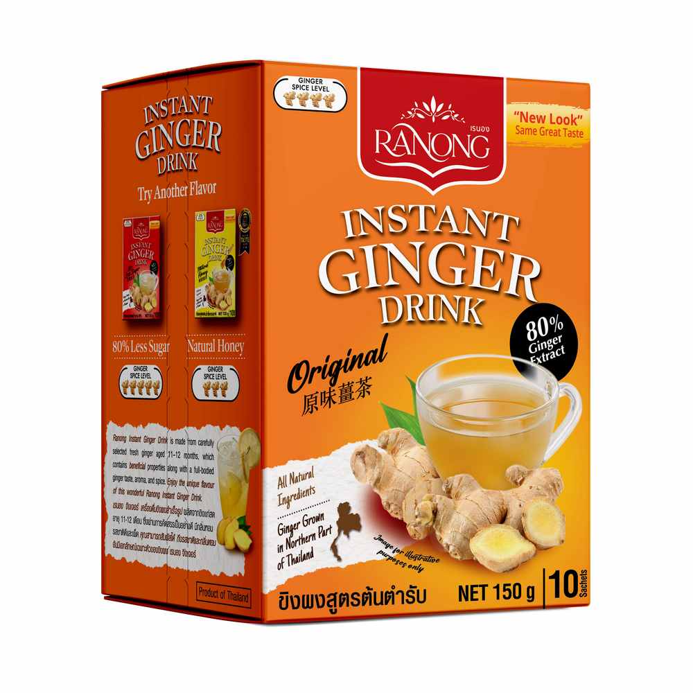 Ranong Tea Instant Ginger Drink Original 150g
