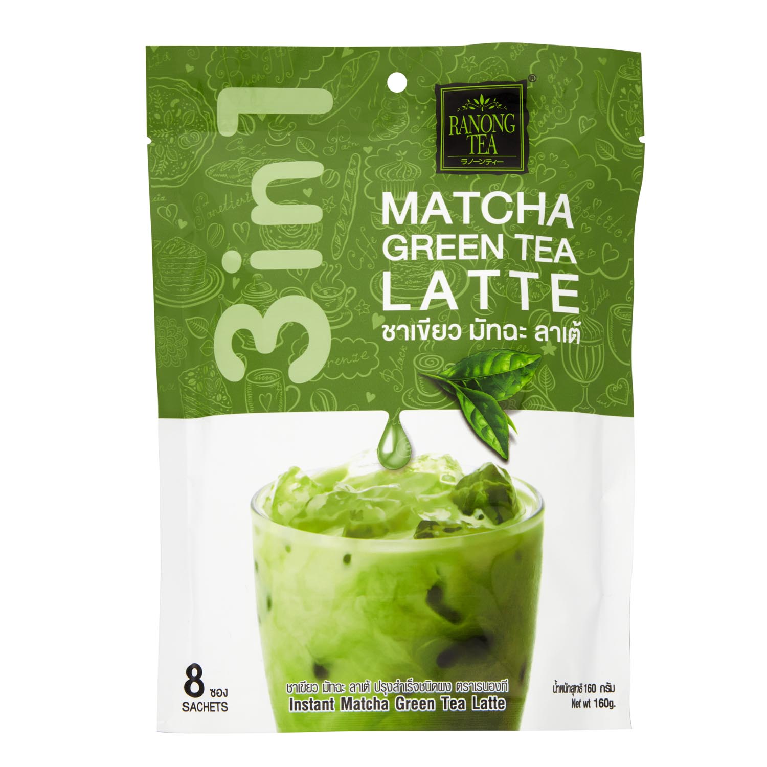 Ranong Tea 3in1 Matcha Green Tea Latte 160g