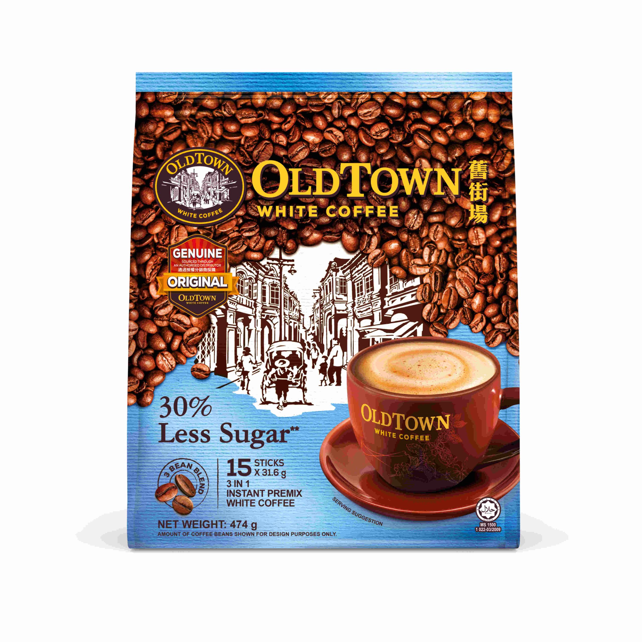OldTown White Coffee % Less Sugar 474g