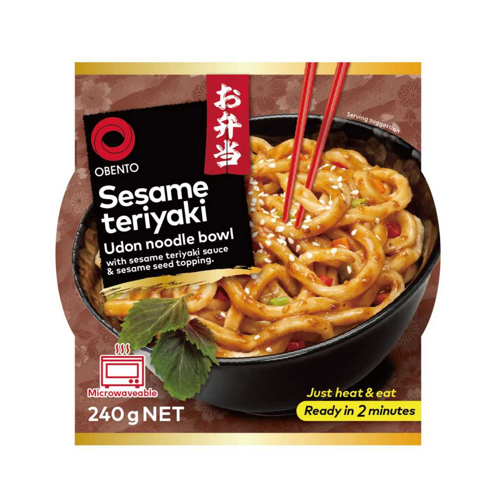 Obento Sesame Teriyaki Udon Noodle Bowl 240g