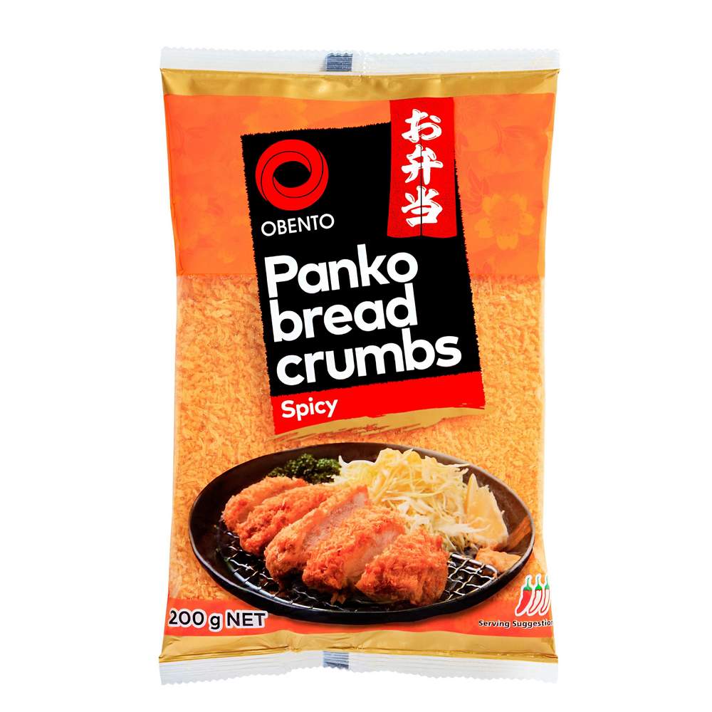 Obento Panko Bread Crumbs Spicy 200g