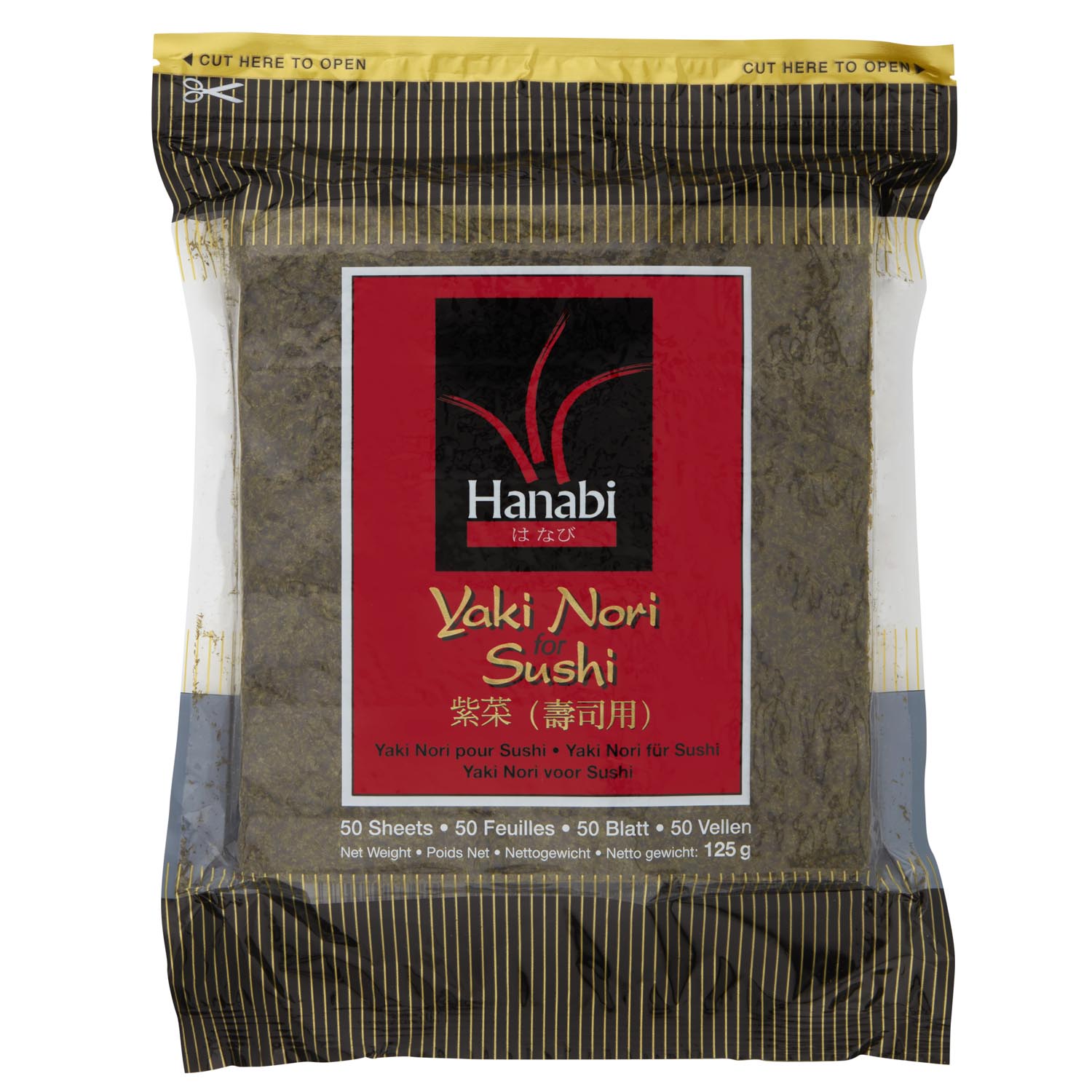 Hanabi Yaki Nori for Sushi (50 Sheets) 125g