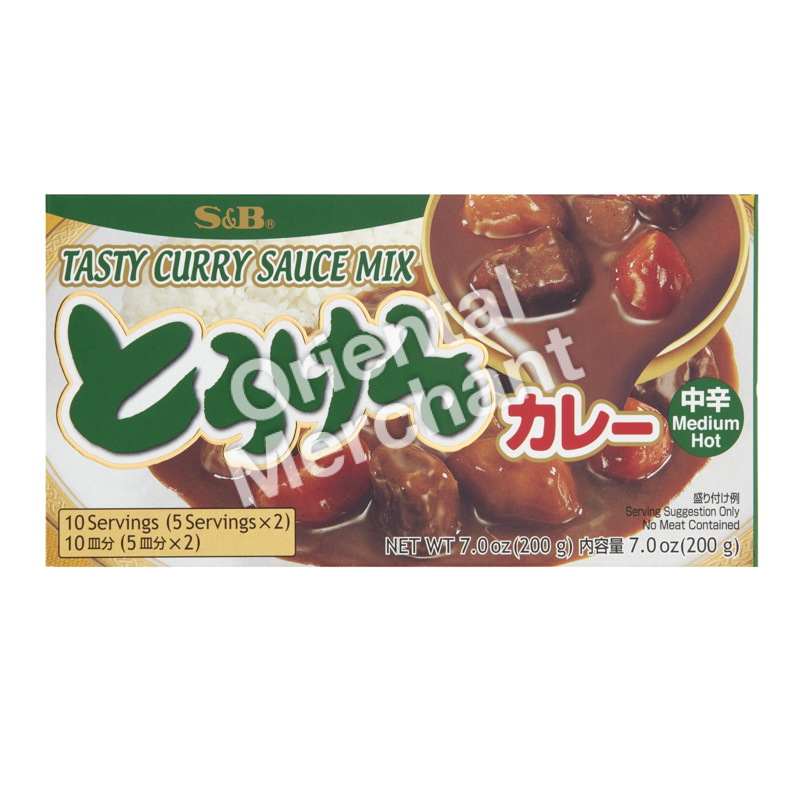 S&B Tasty Curry Sauce Mix (Medium Hot) 200g