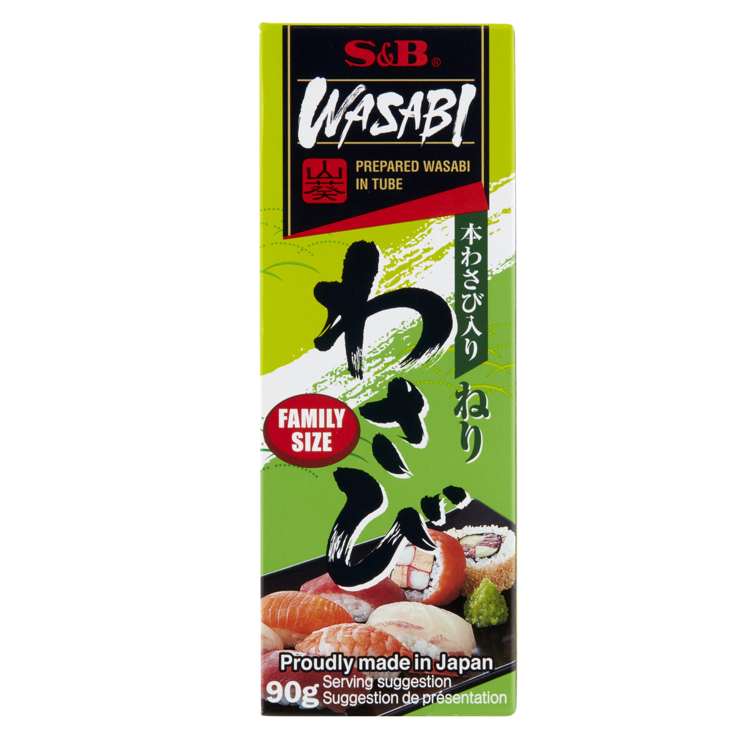 S&B Prepared Wasabi in Tube 90g