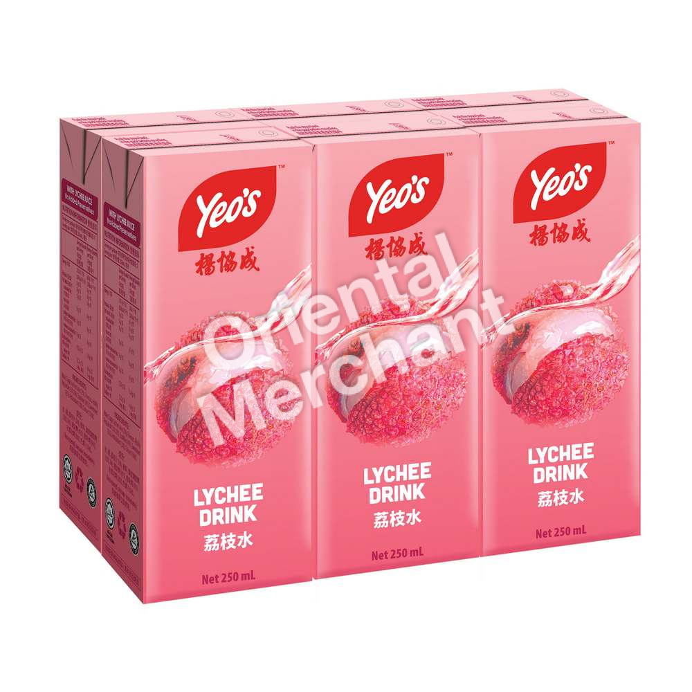 Yeo's Lychee Drink 250mLx6packs