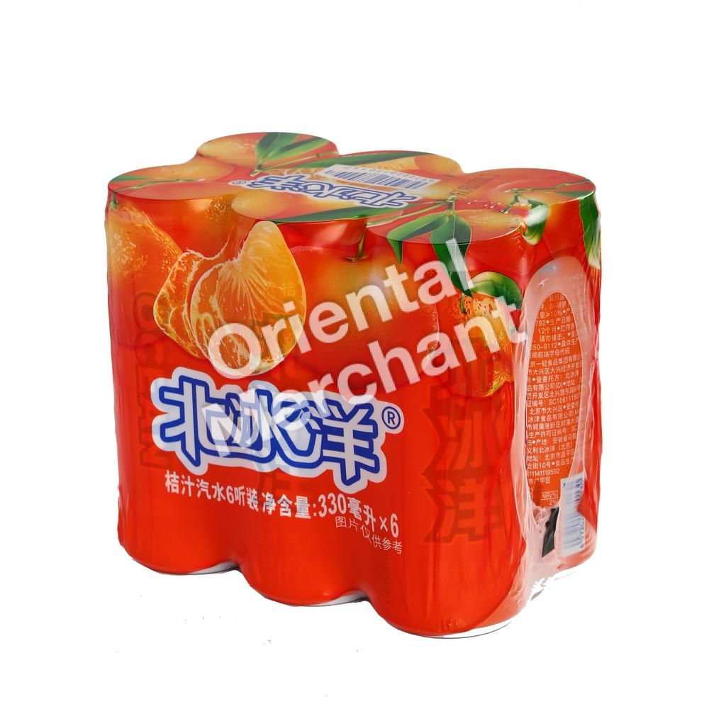 Arctic Ocean Mandarin Flavoured Soda 330mL 6PK