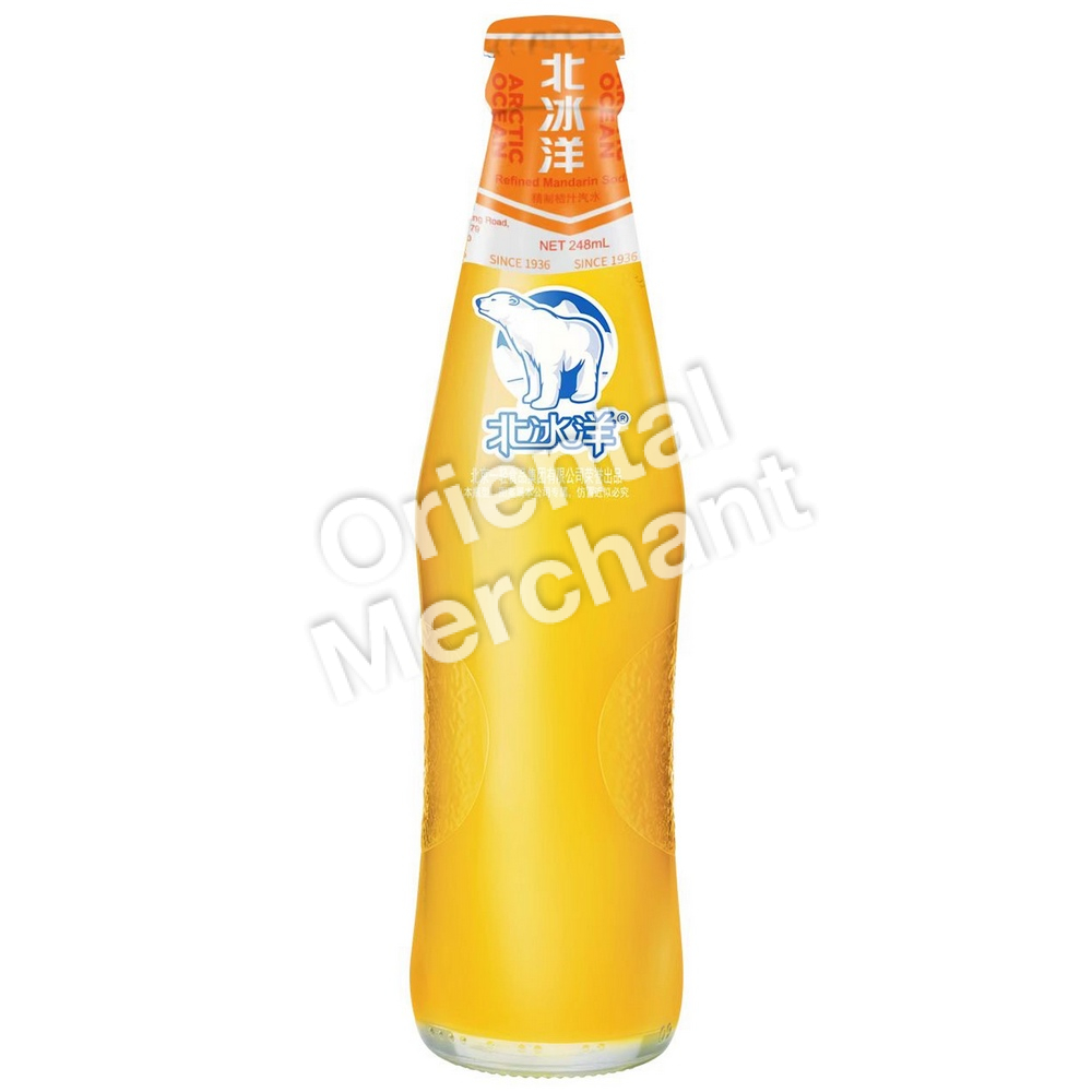 Arctic Ocean Mandarin Flavoured Soda 248mL (Glass Bottle)