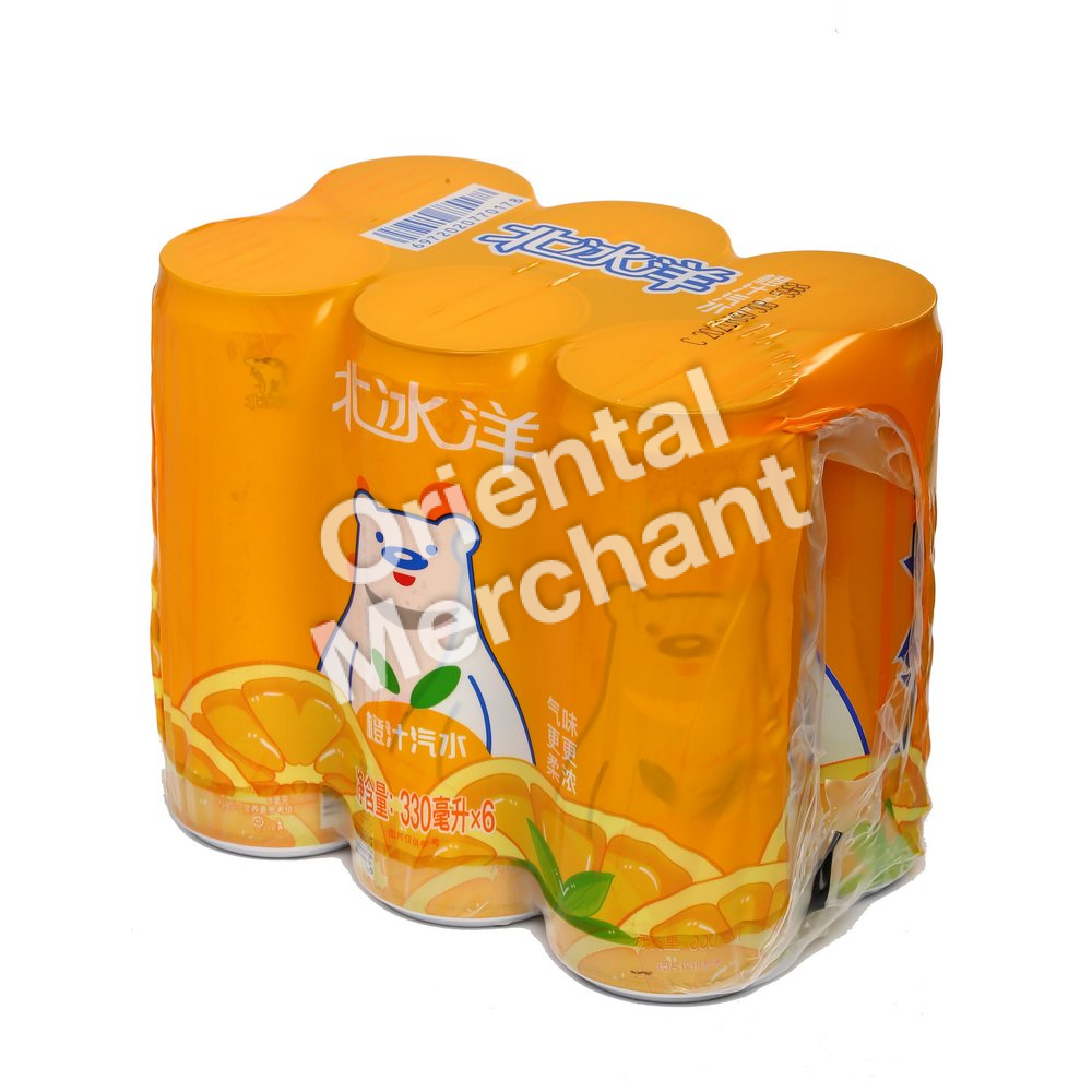 Arctic Ocean Orange Flavoured Soda 330mL 6PK