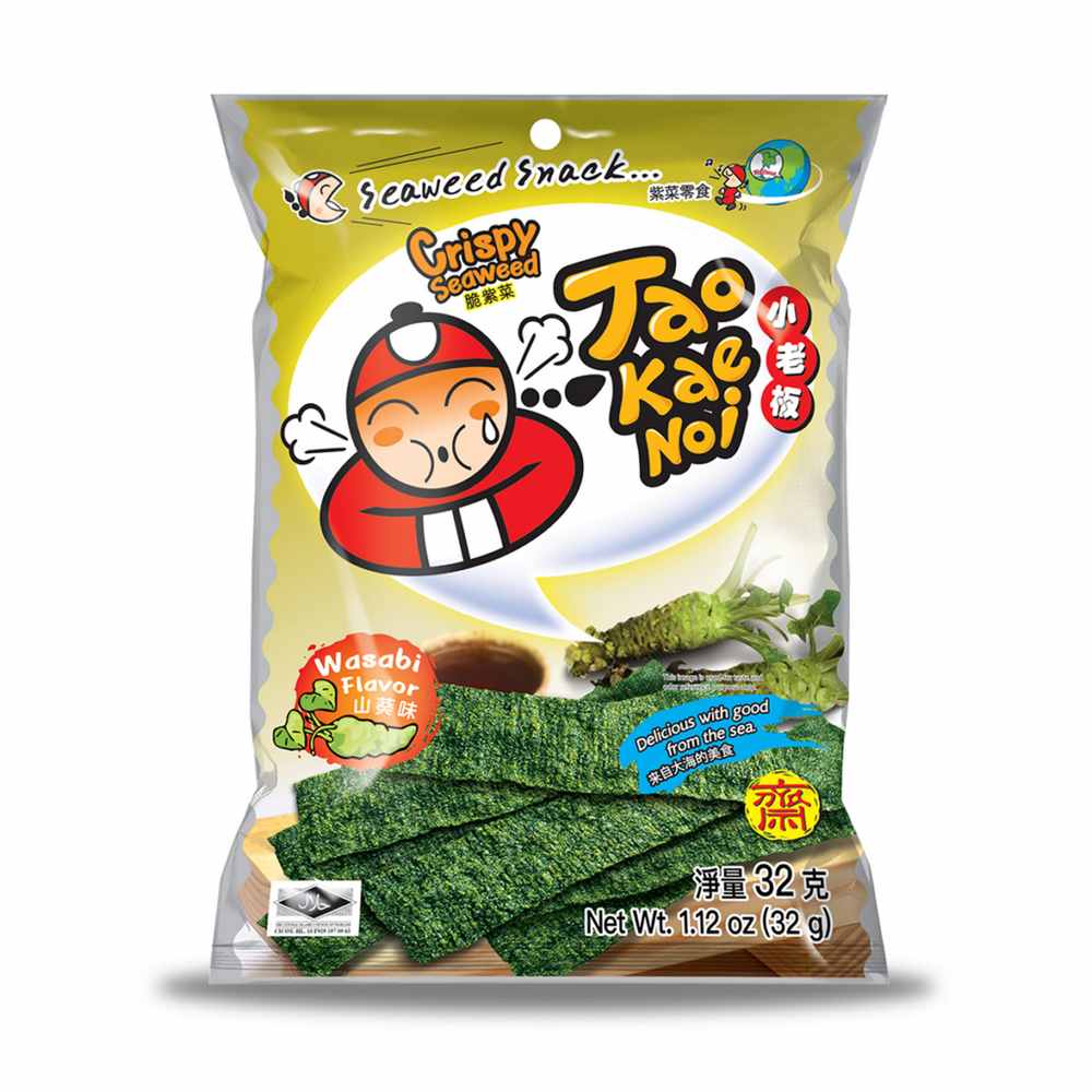 Tao Kae Noi Crispy Seaweed (Wasabi Flavour) 32g