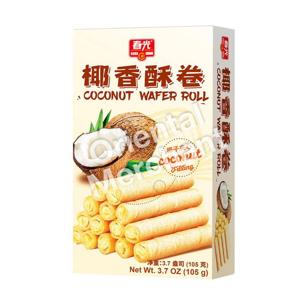 Chun Guang Coconut Wafer Roll 105g