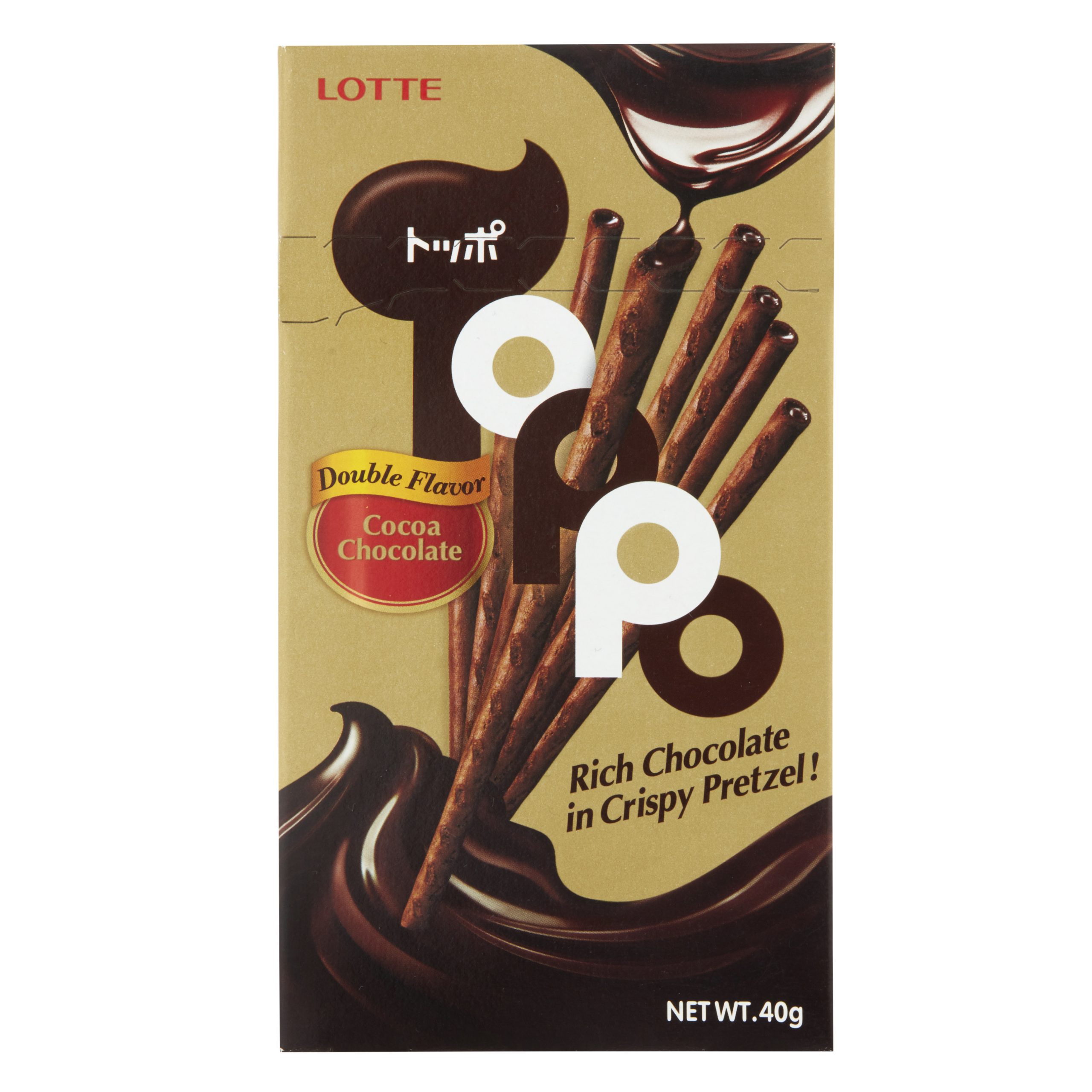 Lotte Toppo Cocoa Chocolate 40g