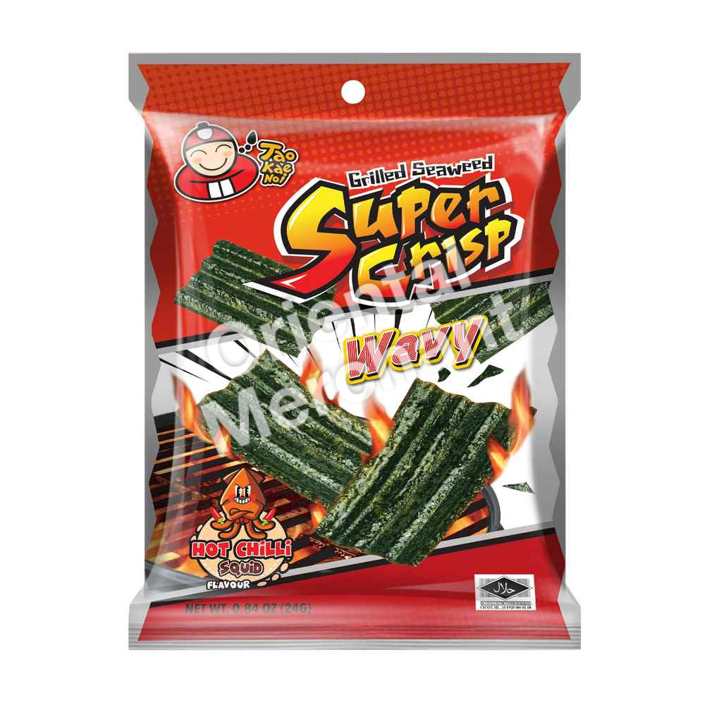 Tao Kae Noi Grilled Seaweed Super Crisp (Hot Chilli Squid) 24g