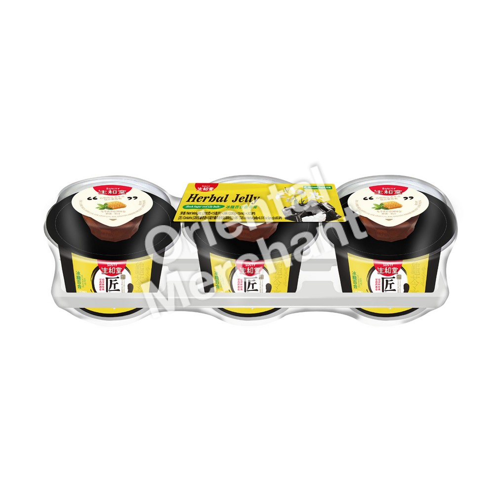 Sunity Rock Sugar & Lily Bulb Herbal Jelly with Syrup 645g (3x215g)