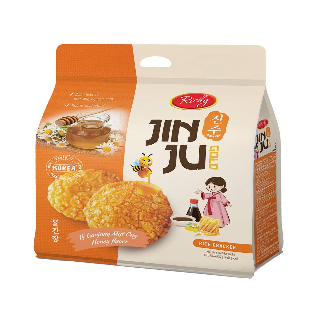 Richy Jinju Honey Rice Cracker 168g