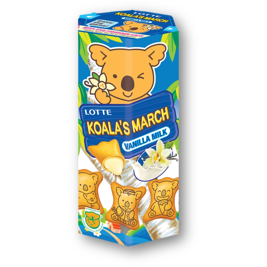 LOTTE KOALAS MARCH VANILLA MILK 37G