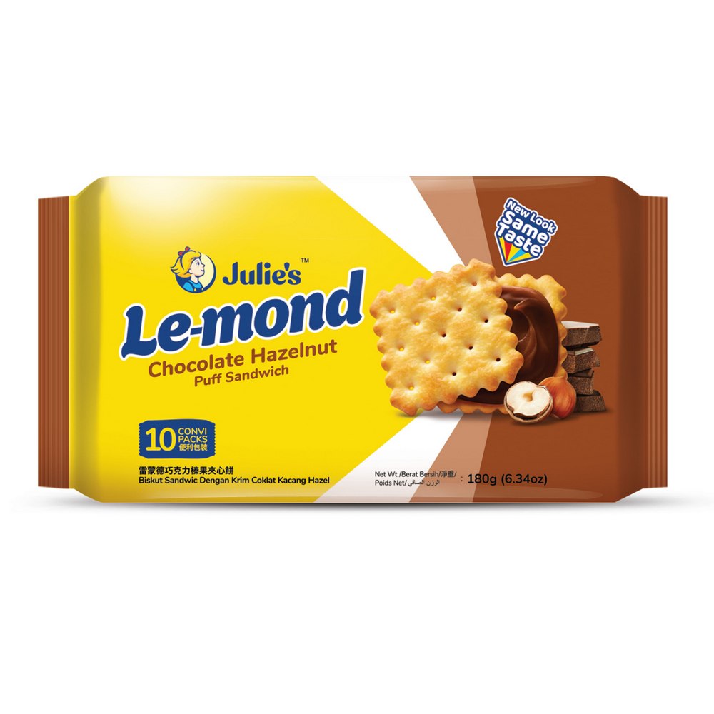 Julie's Le-mond Puff Sandwich (Chocolate Hazelnut Cream) 180g
