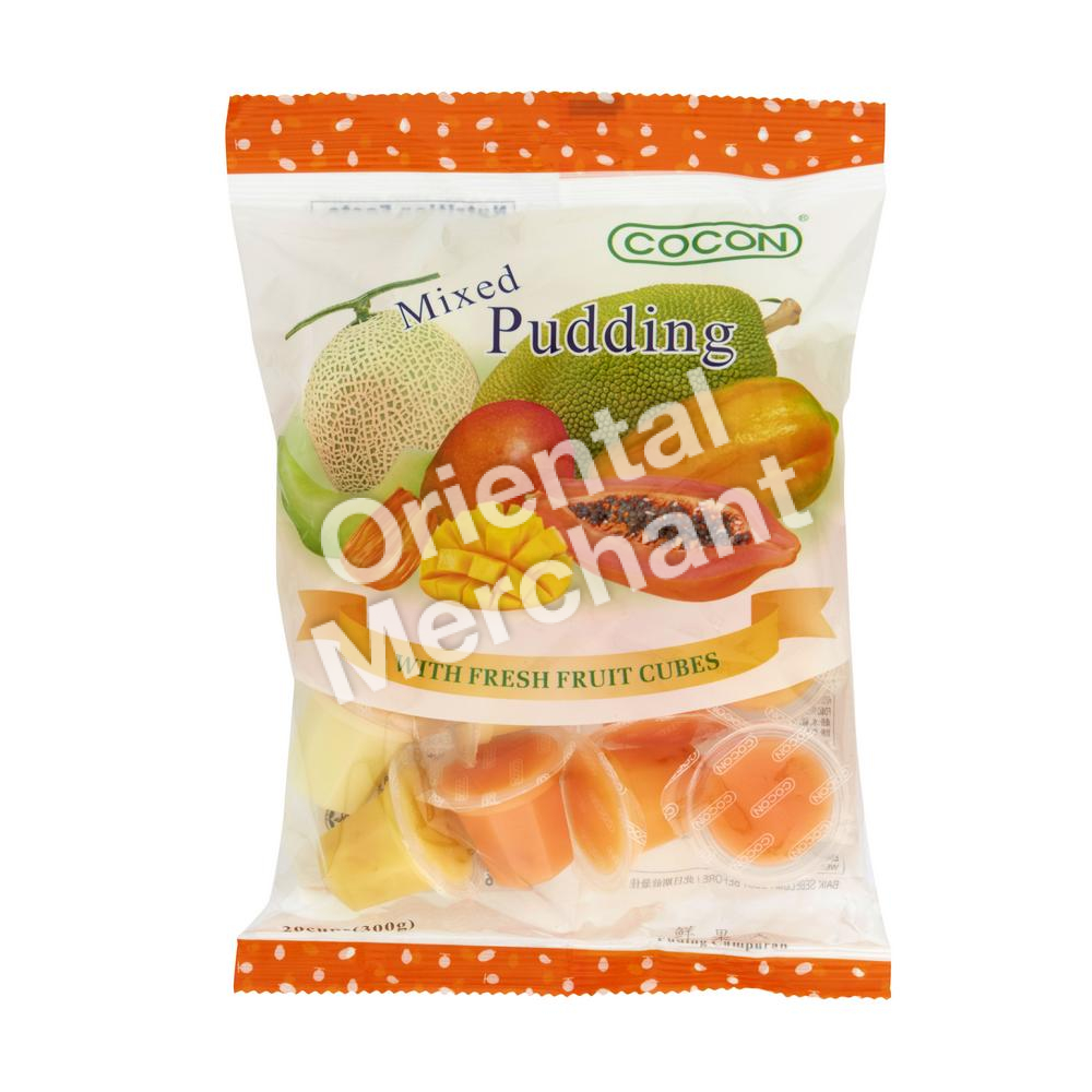 Cocon Mixed Pudding with Fresh Fruit Cubes 300g