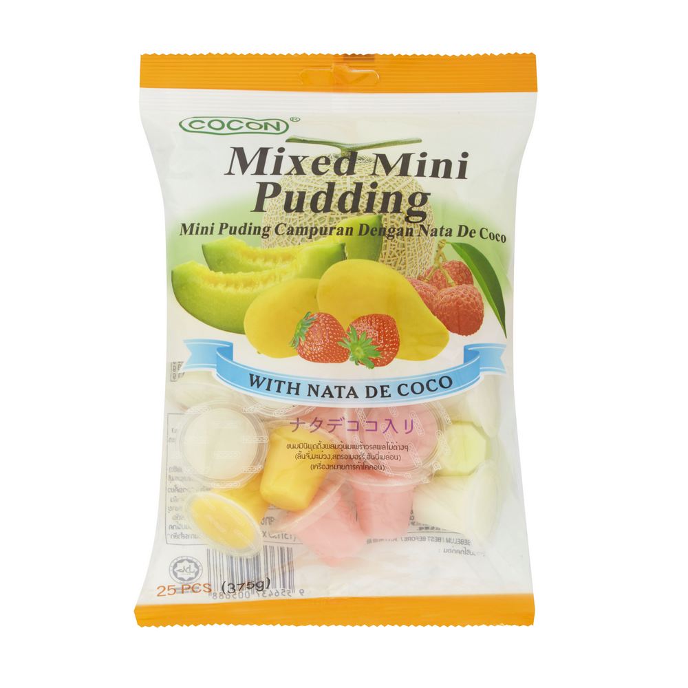Cocon Mixed Mini Pudding with Nata De Coco 375g