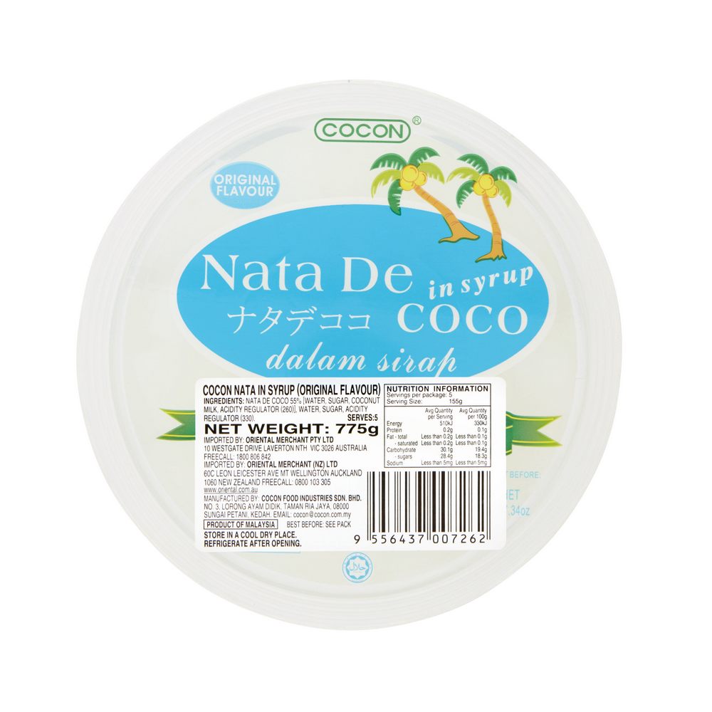 Cocon Nata De Coco in Syrup Original Flavour 775g