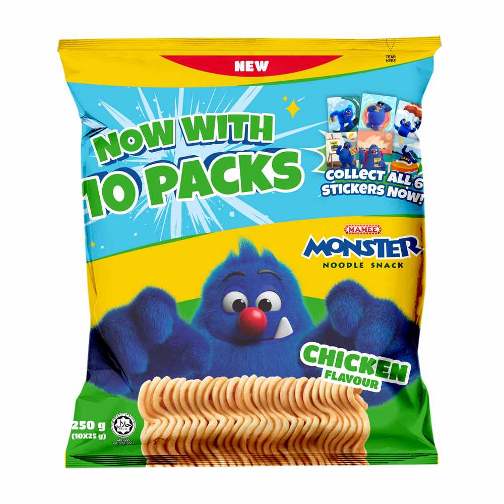 Mamee Monster Noodle Snack Chicken Flavour