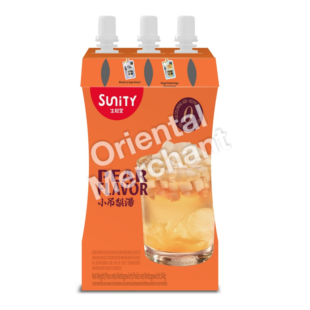 Sunity Pear Flavoured Coconut Jelly Drink 3x180g