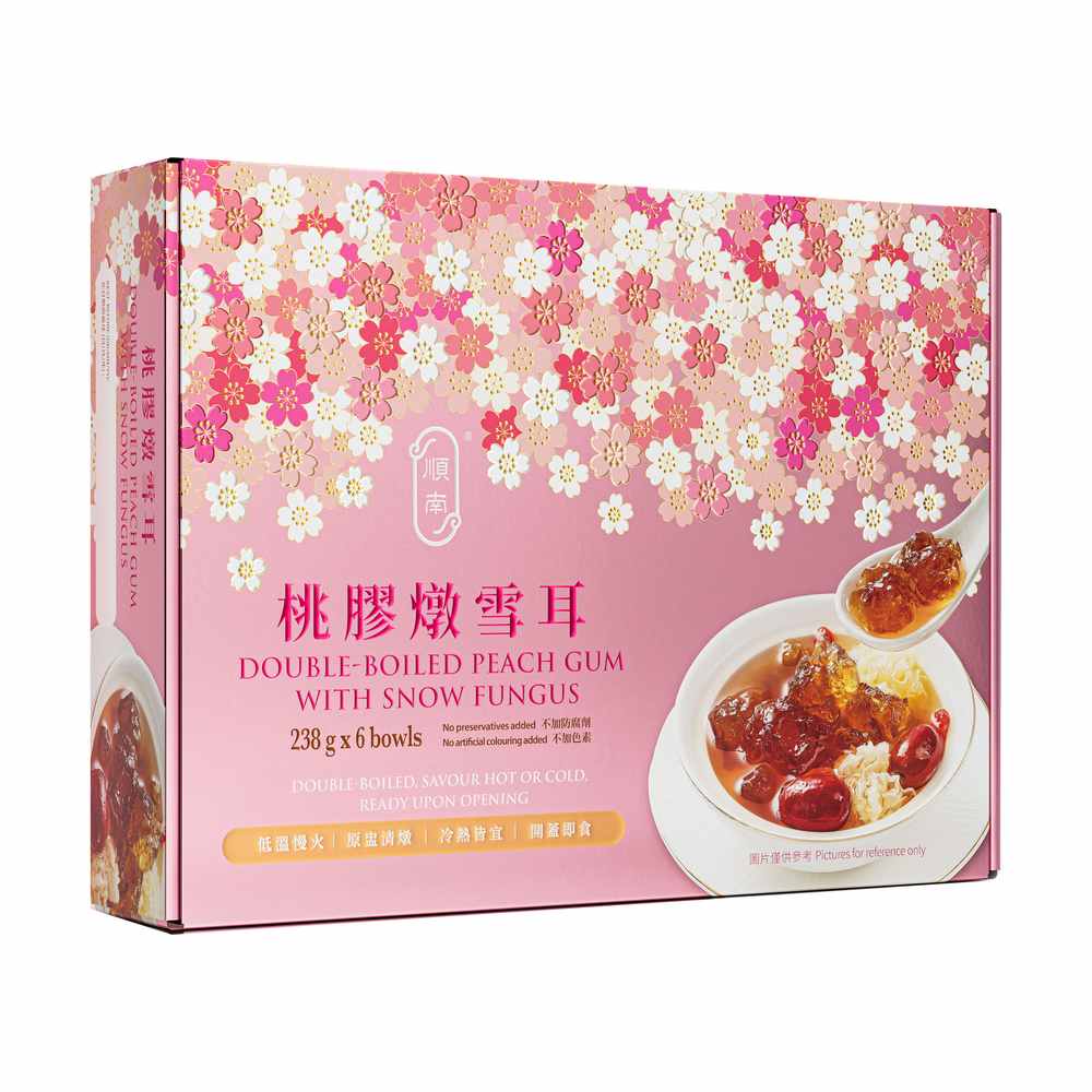 Shunnam Double-Boiled Peach Gum with Snow Fungus 6x238g