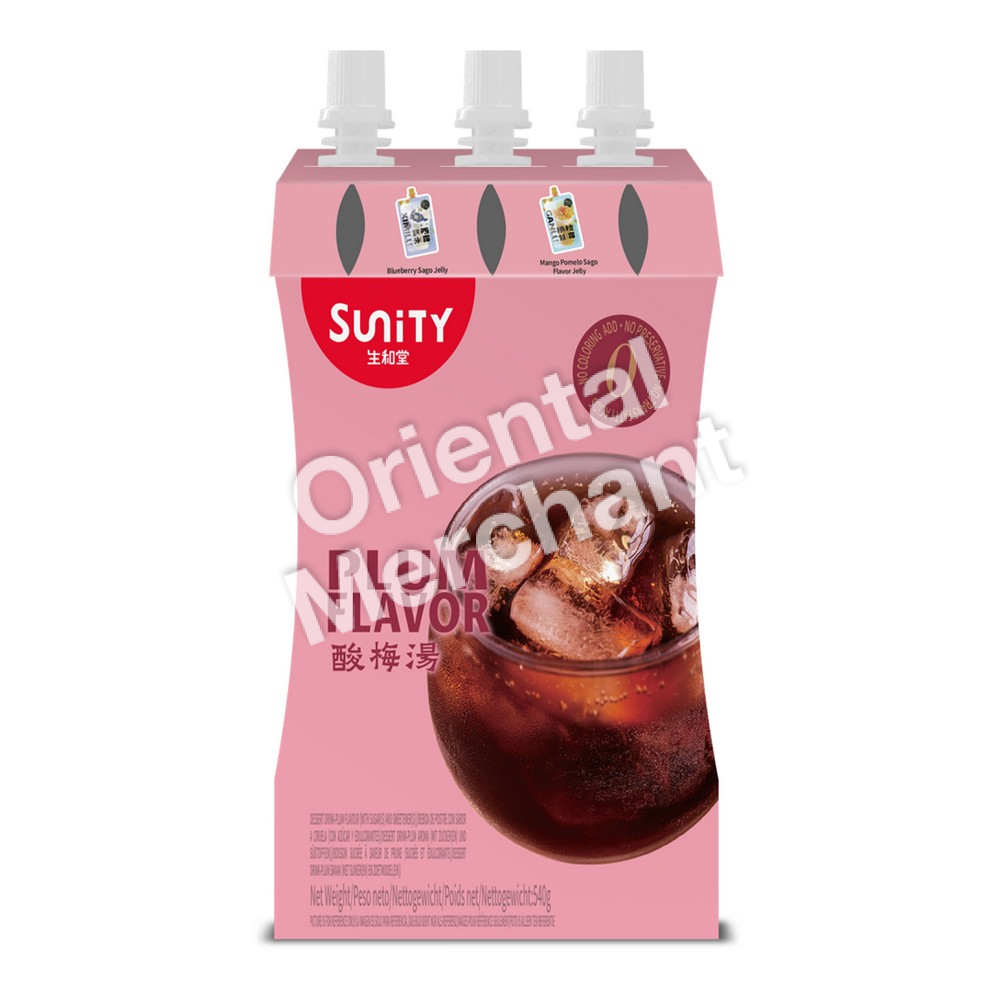 Sunity Plum Flavoured Coconut Jelly Drink 3x180g