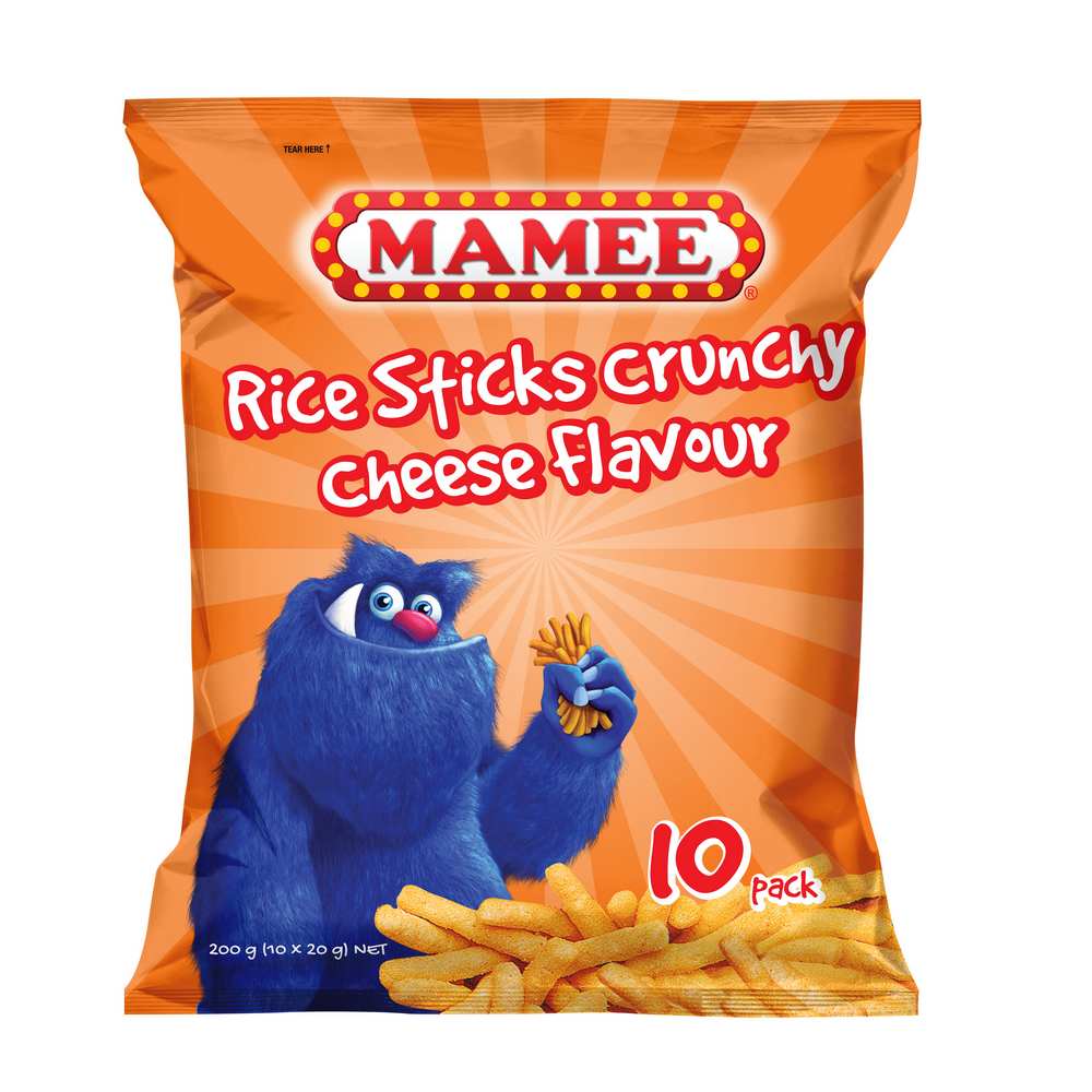 MAMEE RICE STK CRUNCHY CHESE 10x20G