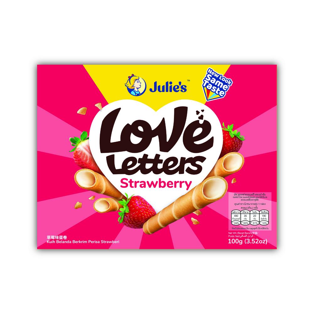 JULIES CRM WFR ROLL STRAWBERRY 100G