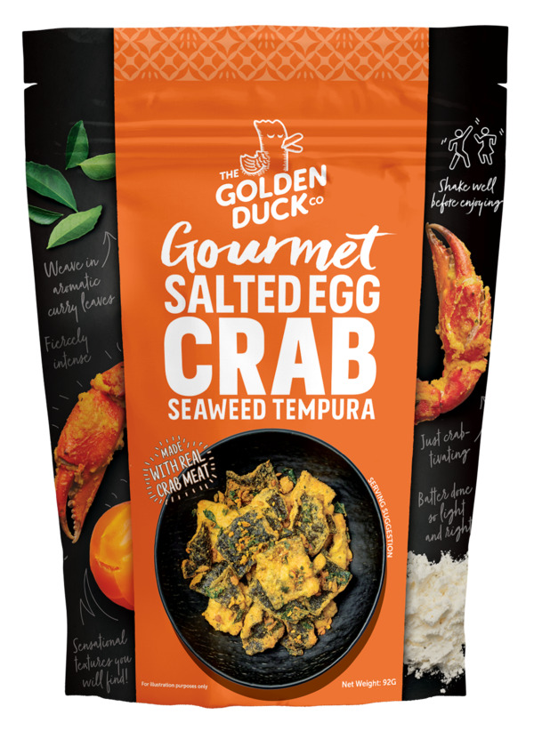 The Golden Duck Salted Egg Crab Seaweed Tempura