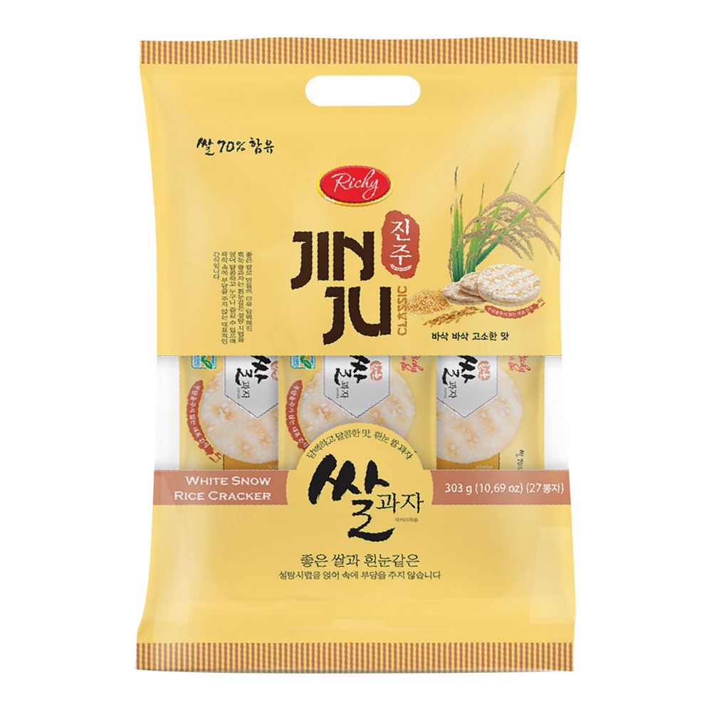 Richy Jinju Snow Rice Cracker 303g