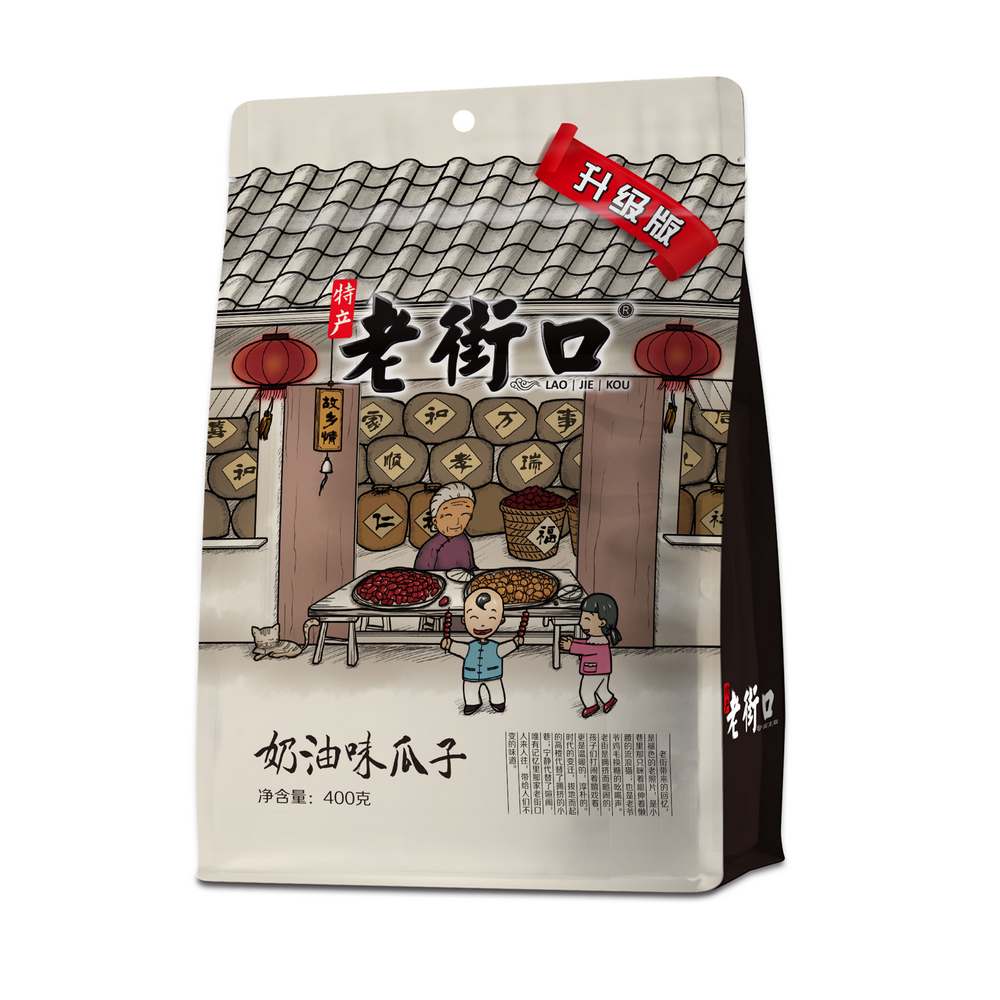 Lao Jie Kou Sunflower Seeds Cream Flavour 400g