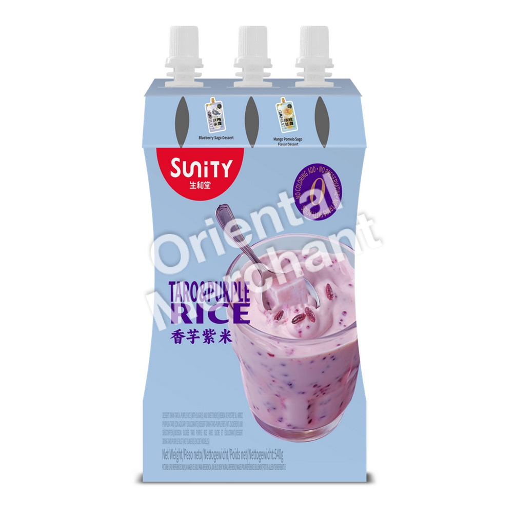 Sunity Taro & Purple Rice Jelly Drink 3x180g