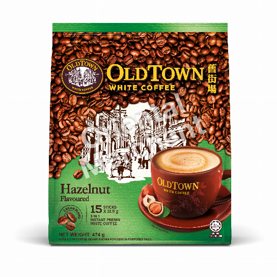 OldTown White Coffee  Hazelnut Flavoured 474g