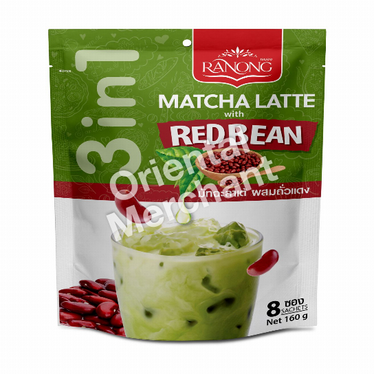 Ranong Tea  Matcha Latte with Red Bean 160g