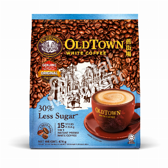 OldTown White Coffee % Less Sugar 474g