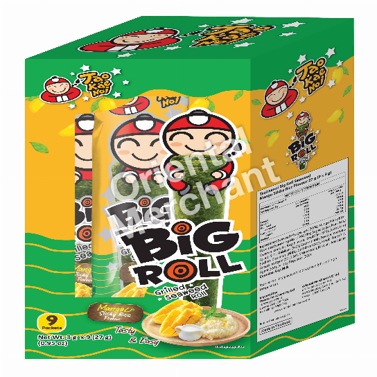 Taokaenoi Big Roll Seaweed Mango Sticky Rice Flavour