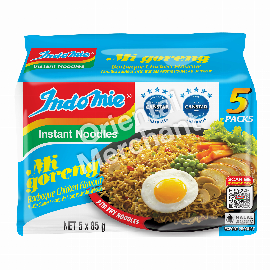 Indomie Instant Noodles Mi Goreng (Barbeque Chicken Flavour) 85gx5packs