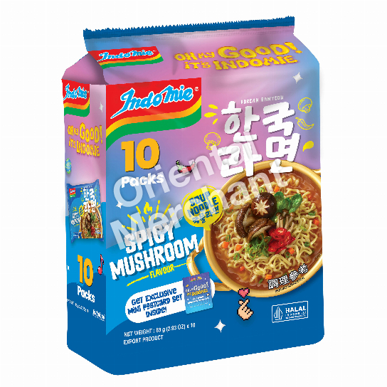 Indomie Korean Ramyeon Spicy Mushroom Flaovur  10x83g