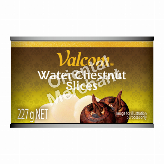 Valcom Water Chestnut Slices 227g