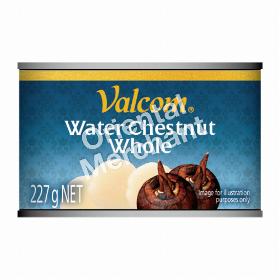 Valcom Water Chestnut Whole 227g